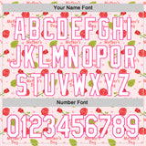 Custom Light Pink White-Pink 3D Pattern Design Mother's Day Flower Authentic Baseball Jersey