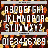 Custom Brown White-Black Comic Doodle Ballgame 3D Pattern Design Authentic Baseball Jersey