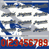 Custom Royal Gray Old Gold-Red 3D El Salvador El Salvadoran Flag Authentic Baseball Jersey