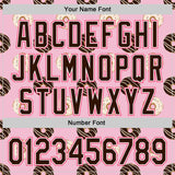 Custom Light Pink Brown-Neon Pink 3D Pattern Design Foodie Food Dessert Doughnut Authentic Baseball Jersey