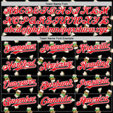 Custom Black Fire Red-White 3D Pattern Design Foodie Fast Food Sandwich Authentic Baseball Jersey