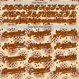 Custom Cream Texas Orange-Brown 3D Pattern Design Foodie Food Snack Chocolate Cookie Authentic Baseball Jersey