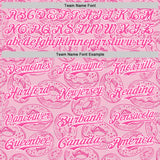 Custom Light Pink Pink-White 3D Pattern Design Christmas Foodie Food Dessert Donut Authentic Baseball Jersey