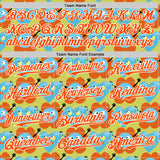 Custom Neon Yellow Orange-White 3D Pattern Design Funny Cartoon Flower And Heart Authentic Baseball Jersey