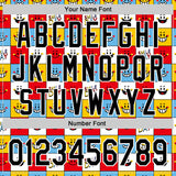 Custom White Black 3D Pattern Design Funny Cartoon Emoji Smile Face Authentic Baseball Jersey