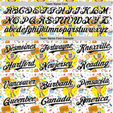 Custom White Black 3D Pattern Design Funny Cartoon Food Dessert Ice Ceam Authentic Baseball Jersey