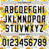 Custom White Black 3D Pattern Design Funny Cartoon Food Dessert Ice Ceam Authentic Baseball Jersey