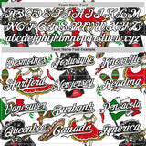 Custom White Black 3D Mexican Festival Skull Cinco de Mayo Authentic Baseball Jersey