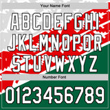 Custom White Red Kelly Green-Black 3D Mexico Authentic Baseball Jersey