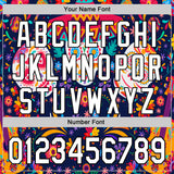 Custom Navy White-Black 3D Mexican Festival Flower Skull With Sombrero Cinco de Mayo Authentic Baseball Jersey