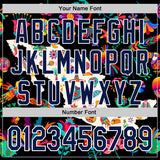 Custom Black Navy-White 3D Mexico Map With Tropical Plant And Animal Authentic Baseball Jersey