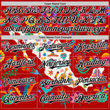 Custom Red Black-White 3D Mexico Map With Tropical Plant And Animal Authentic Baseball Jersey