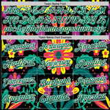 Custom Black Kelly Green-White 3D Mexican Festival Flower Cinco de Mayo Authentic Baseball Jersey