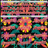 Custom Black Red-White 3D Mexican Festival Flower Cinco de Mayo Authentic Baseball Jersey