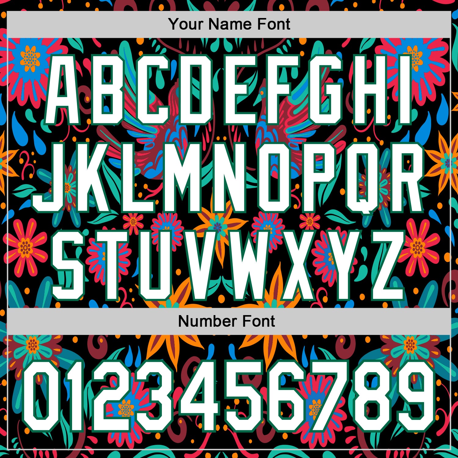 Custom Black White-Kelly Green 3D Mexican Festival Flower Cinco de Mayo Authentic Baseball Jersey