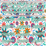 Custom White Kelly Green 3D Mexican Festival Flower Cinco de Mayo Authentic Baseball Jersey