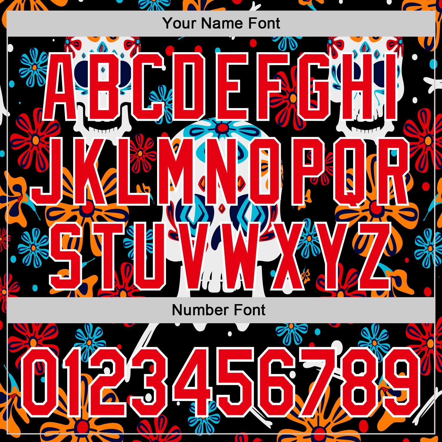 Custom Kelly Green Fire Red-White 3D Mexican Festival Flower And Skull Cinco de Mayo Authentic Baseball Jersey