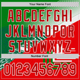 Custom Green Red-White 3D Mexico Authentic Baseball Jersey