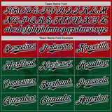 Custom Cardinal Black-Kelly Green 3D Mexico Authentic Baseball Jersey