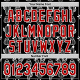 Custom Black Red-White 3D Mexican Cactus Authentic Baseball Jersey