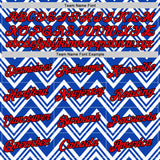 Custom White Fire Red Thunder Blue-Black 3D Esports Performance T-Shirt