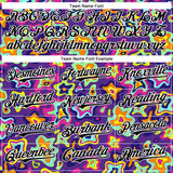 Custom Purple Black-White 3D Pattern Design Rave Psychedelic Fluid Art Authentic Baseball Jersey