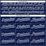 Custom Navy White 3D Pattern Design Rave Psychedelic Neon Dinosaur Authentic Baseball Jersey