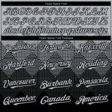 Custom Gray Black 3D Gradient Square Shape Authentic Baseball Jersey