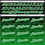 Custom Black Grass Green-White 3D Pattern Design Gradient Square Shapes Performance T-Shirt