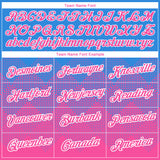 Custom Powder Blue Pink-White 3D Pattern Design Gradient Square Shapes Performance T-Shirt