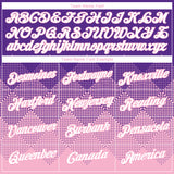 Custom Purple White-Light Pink 3D Pattern Design Gradient Square Shapes Performance T-Shirt