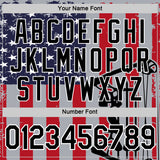 Custom Gray Black Fire Red-White 3D Pattern Design Arrow Archery Bow Target American Flag Performance T-Shirt
