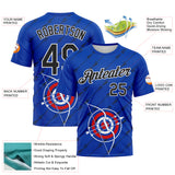 Custom Thunder Blue Black-White 3D Pattern Design Arrow Archery Bow Target Performance T-Shirt