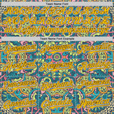 Custom Green Yellow Brown-White 3D Pattern Design Burner Costumes Exotic Authentic Baseball Jersey