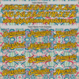 Custom Green Yellow-Brown 3D Pattern Design Burner Costumes Exotic Authentic Baseball Jersey