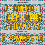 Custom Green Yellow-Brown 3D Pattern Design Burner Costumes Exotic Authentic Baseball Jersey