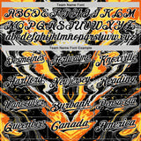 Custom Black Gray Orange Yellow-White 3D Pattern Design Rave Party Marble Lava Authentic Baseball Jersey