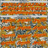 Custom Black Red-Yellow 3D Pattern Design Rave Party Tattoos Disco Authentic Baseball Jersey