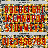 Custom Black Red-Yellow 3D Pattern Design Rave Party Tattoos Disco Authentic Baseball Jersey