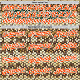 Custom Black Orange-White 3D Pattern Design Rave Party Animal Snake Python Print Authentic Baseball Jersey