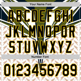 Custom White Black-Yellow 3D Pattern Design Burner Costumes Lightning Authentic Baseball Jersey