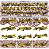 Custom White Navy Red-Yellow 3D Pattern Design Burner Costumes Paisley Bandana Authentic Baseball Jersey