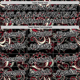 Custom Black White 3D Pattern Design Burner Costumes Paisley Bandana Authentic Baseball Jersey
