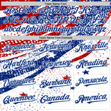 Custom White Red-Royal 3D American Flag America-Inspired Authentic Baseball Jersey