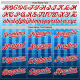 Custom White Red-Blue 3D American Flag Authentic Baseball Jersey
