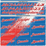 Custom Blue Red-White 3D Pattern Design USA Cuba Sportswear Performance T-Shirt