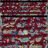 Custom Crimson Black 3D Pattern Design Rave Party Ethnic Paisley Bandana Authentic Baseball Jersey
