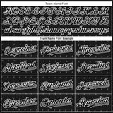 Custom Black Gray-White 3D Pattern Design Rave Party Ethnic Paisley Bandana Authentic Baseball Jersey