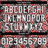 Custom Black White-Red 3D Pattern Design Rave Party Ethnic Paisley Bandana Authentic Baseball Jersey
