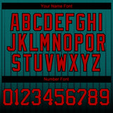 Custom Teal Red-Black 3D Pattern Design Gradient Geometric Shape Authentic Baseball Jersey